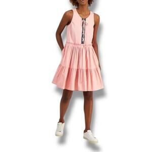 Nautica Jeans tiered ruffled dress with denim accent NWT Women's size L